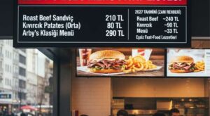 Arby’s Menü Fiyat Listesi