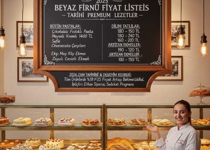 Beyaz Fırın Menü Fiyat Listesi