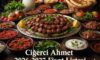 Ciğerci Ahmet Menü Fiyat Listesi