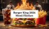 Burger King Menü Fiyat Listesi