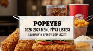 Popeyes Menü Fiyat Listesi