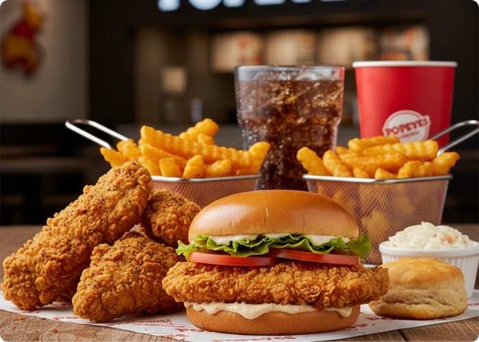 Popeyes menü fiyat listesi nedir