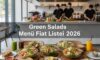 Green Salads Menü Fiyat Listesi