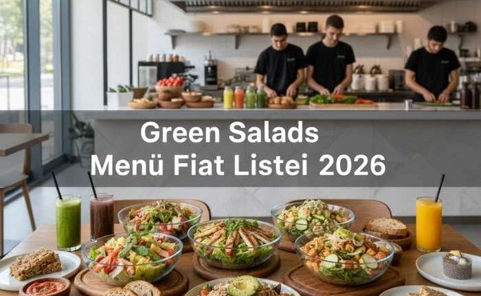 Green Salads Menü Fiyat Listesi