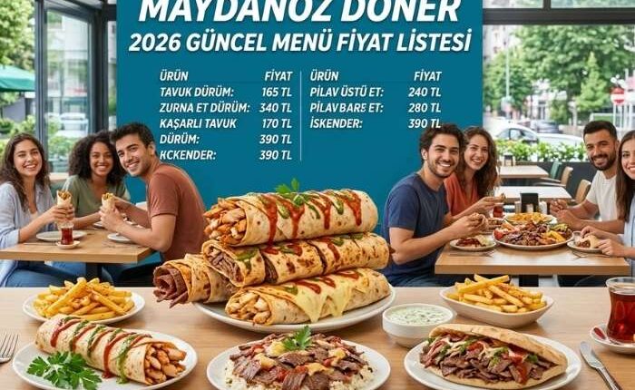 Maydonoz Döner Menü Fiyat Listesi
