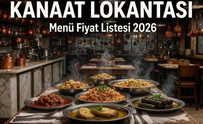 Kanaat Lokantası Menü Fiyat Listesi