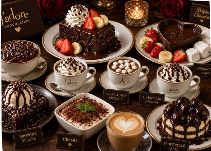 J'adore Chocolatier menü fiyat listesi 2026