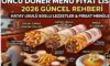 Öncü Döner Menü Fiyat Listesi